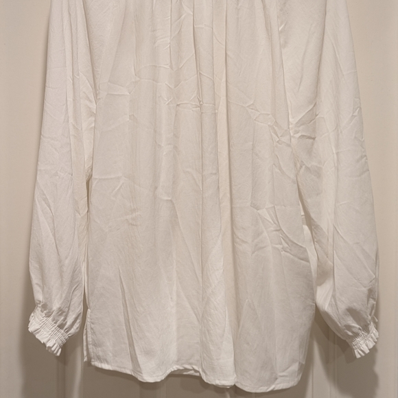 Democracy Cream Button-Down Blouse - Picture 4 of 5